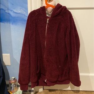 LA Hearts Faux Fur Hooded Jacket